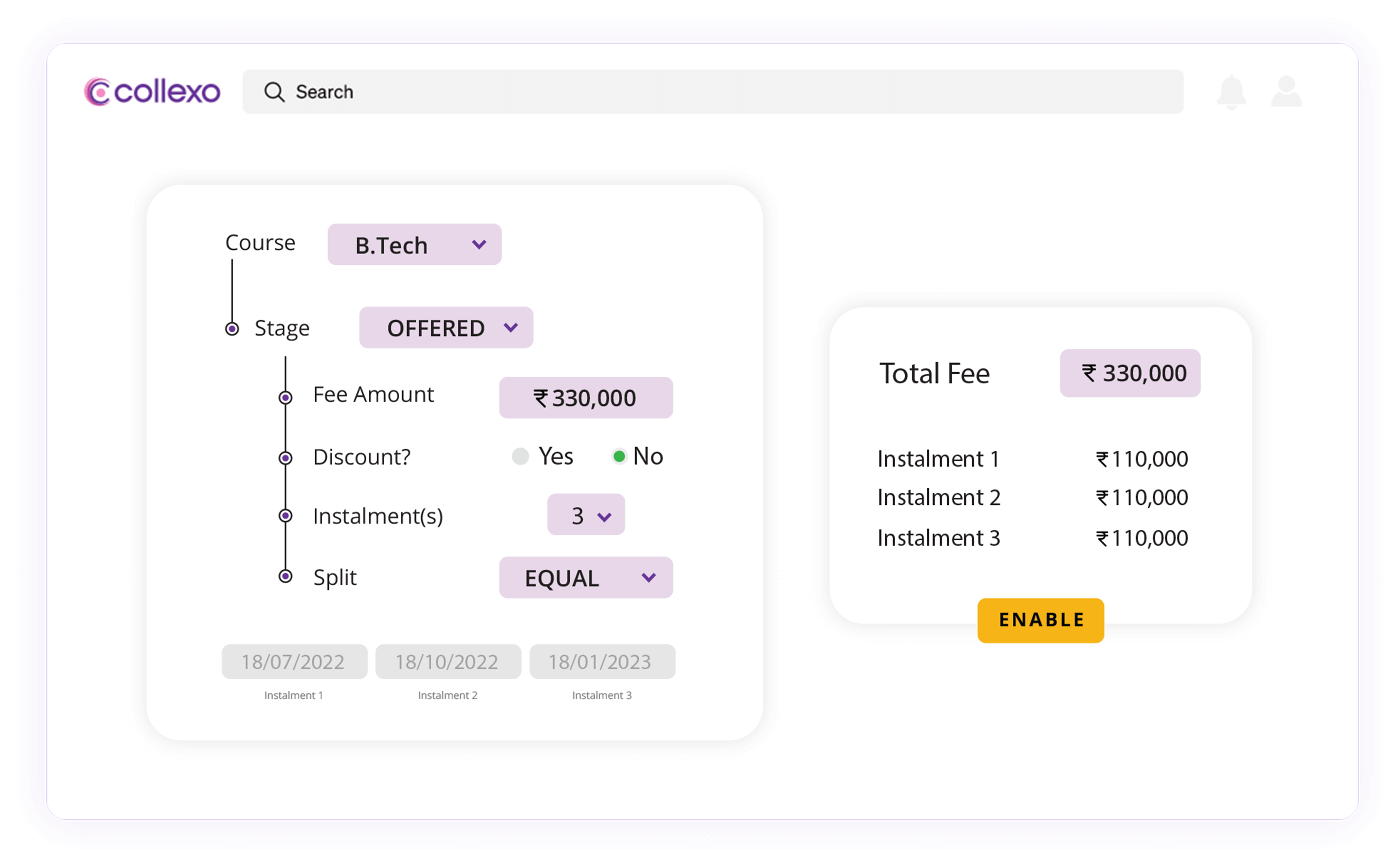 effortlessly manage advanced fee structures