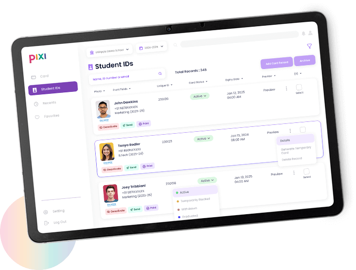 Centralized ID card management
